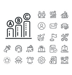 Graph Line Icon Column Chart Sign Salaryman