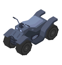 Hunting Quad Bike Icon Isometric Style