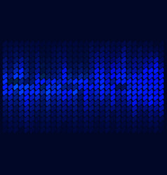 Pixel Art Design - Blue Glow Stripe