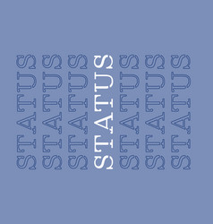 Status Repeat Word Poster