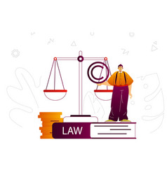 Law Company Web Concept Lawyer Or Attorney