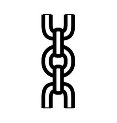 Long And Short Chain Line Icon