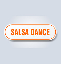 Salsa Dance Sign Dance Rounded Orange