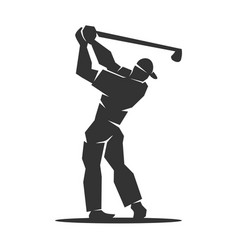 Golf Logo Man Golfing Logo Golfer Logo Icon Brand