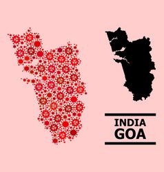 Map Goa State - Composition Covid19 Biological