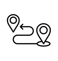 Map Route Gps Distance Roadmap Icon Geolocation