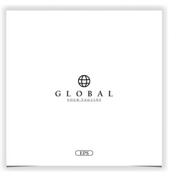 Globe Logo Premium Elegant Template Eps 10