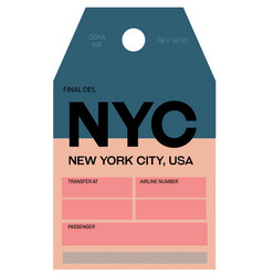 New York City Airport Luggage Tag