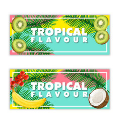 Watercolor Fruit Tropical Banners