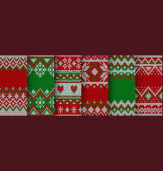 Christmas Knit Pattern Sweater Texture Background