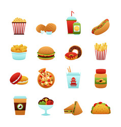 Fast Food Icon Set