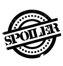 Spoiler Rubber Stamp