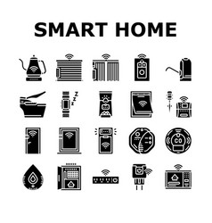 Home Smart Technology Control Icons Set