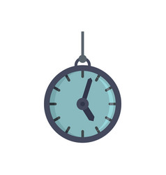 Hypnosis Pendulum Clock Icon Flat Isolated