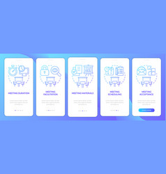 Meeting Norms Blue Gradient Onboarding Mobile App