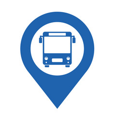 Bus Parking Pinpoint Blue Icon Map Parking