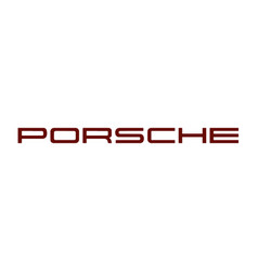 Porsche Logo Brand Car Symbol Name Red Design