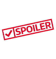 Spoiler Rubber Stamp