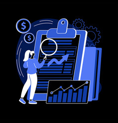 Cash flow statement abstract concept Royalty Free Vector