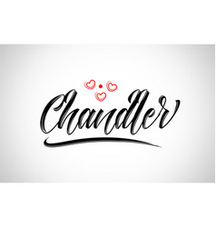 Chandler City Design Typography With Red Heart