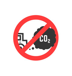 Stop air pollution sign Royalty Free Vector Image