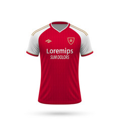 3d Realistic Soccer Jersey In Arsenal Style Shirt