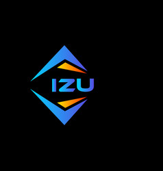 Izu Abstract Technology Logo Design On White