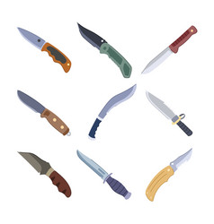 Military Knife Set Cartoon