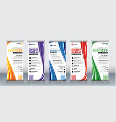 Modern Roll Up Banner Design Set