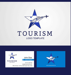 Travel Honduras Flag Creative Star Logo