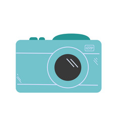 Camera Clipart Hand Drawn Flat