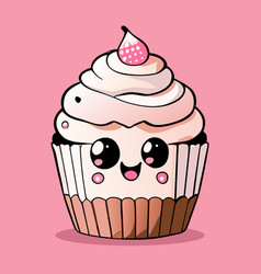 Cute Cupcake Mascot