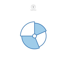 Icon Of A Pie Chart The Design Is Minimalist