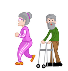 Older Adult Walking With Support