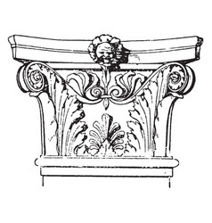 Corinthian Pilaster Capital An Italian