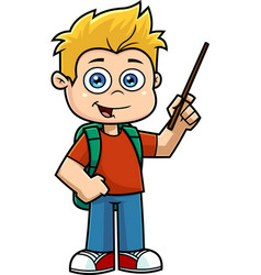 School Boy Cartoon Character