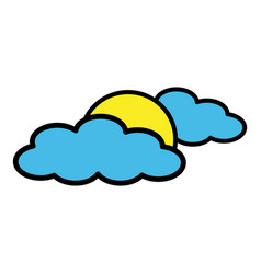 Sunny Weather Icon Clip Art Isolated