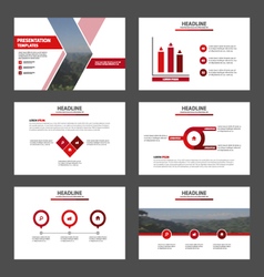 Red Presentation Templates Infographic Elements