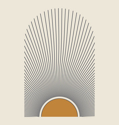 Aesthetic With Minimalist Sun Poster