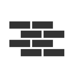 Brick Wall Glyph Icon Isolated