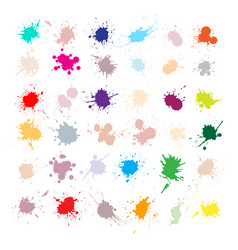 Color Ink Splashes Grunge Splatters Abstract Bac