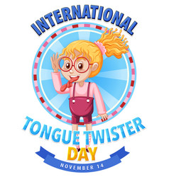 International Tongue Twister Day Logo Design