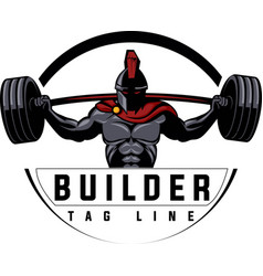 Spartan Lifting Weight Logo Design