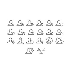 A Set Of Client Icons Vip Person Icon The Clients