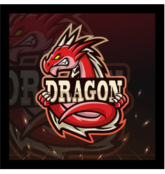 Dragon Mascot Esport Logo Design