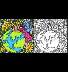 Earth Day Mother Nature Coloring