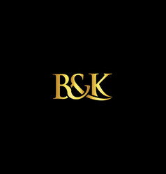 Abstract Letter B And K Company Logo Design