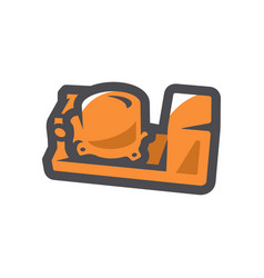 Airplane Black Box Icon Cartoon