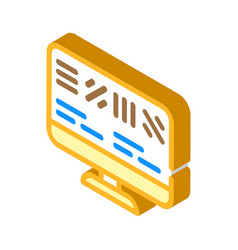 Astigmatism Test Ophthalmology Isometric Icon