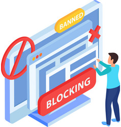 Blocking Internet Icon